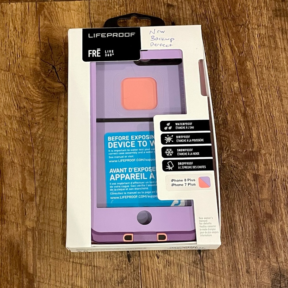 Lifeproof Fre 8plus chakra purple NEW